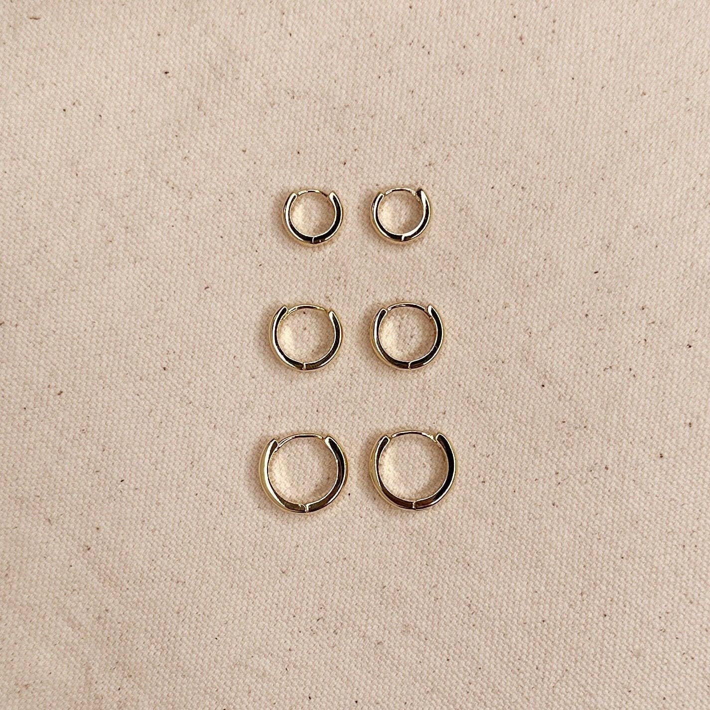 Polished Classic Clicker Hoop Earrings