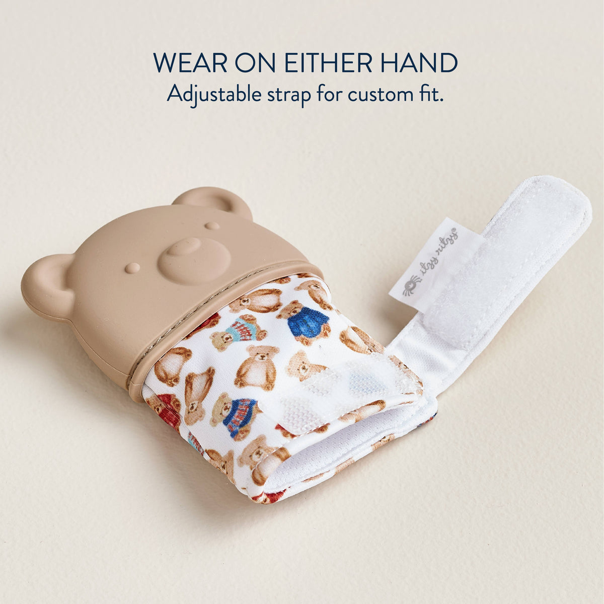 Silicone Teething Mitt Bear