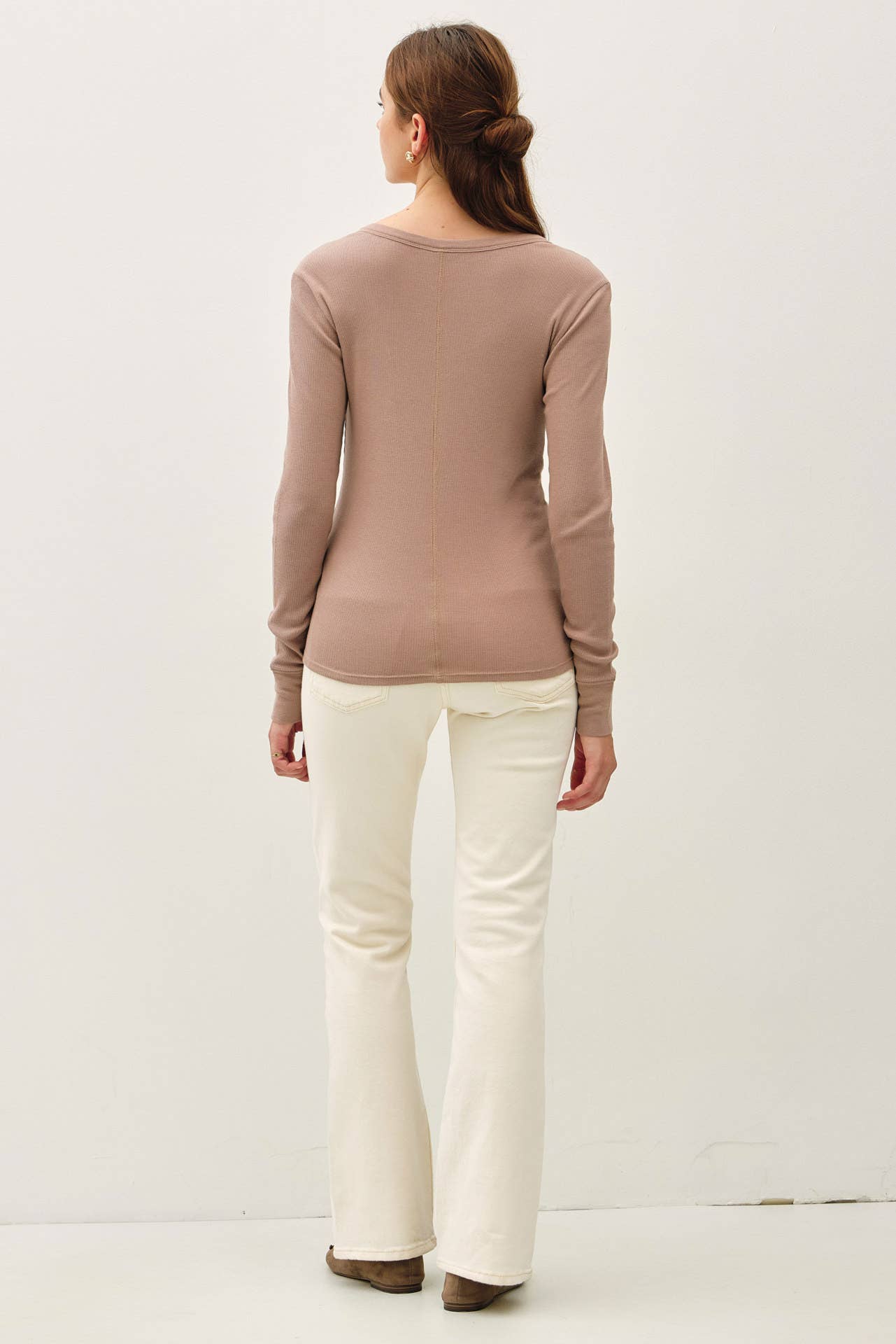 Anna Henley Snap Top