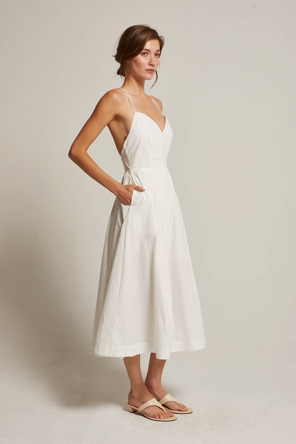 Erica Poplin Midi Dress