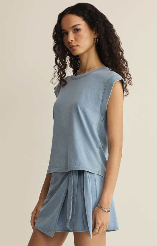 Camino Jersey Denim Top