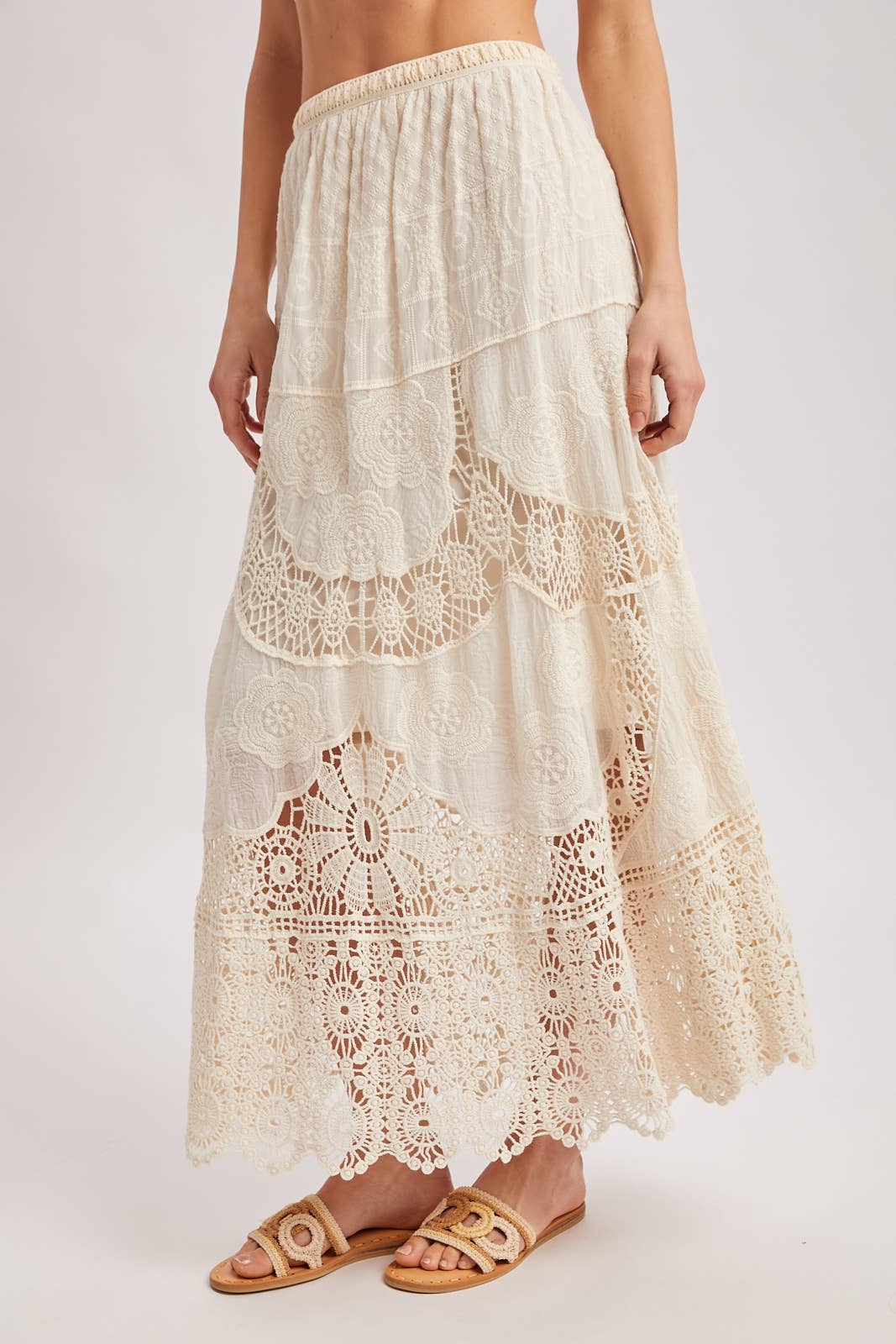 Elsa Lace Maxi Skirt