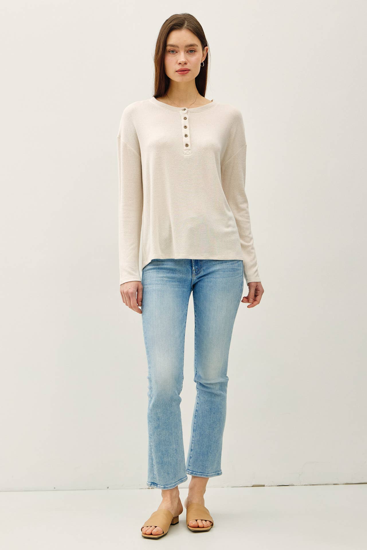 Sarah Hacci Henley Top