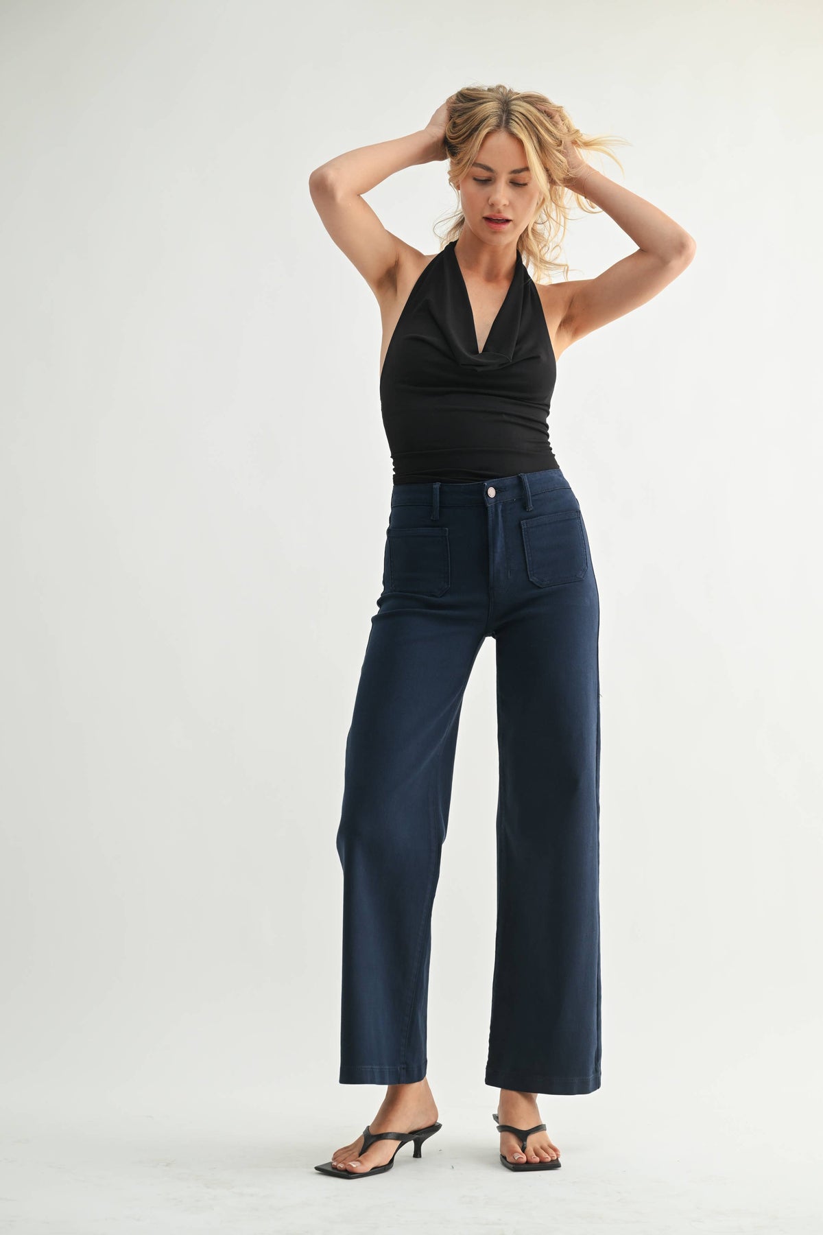 Callista Mini Patch Pocket - Navy