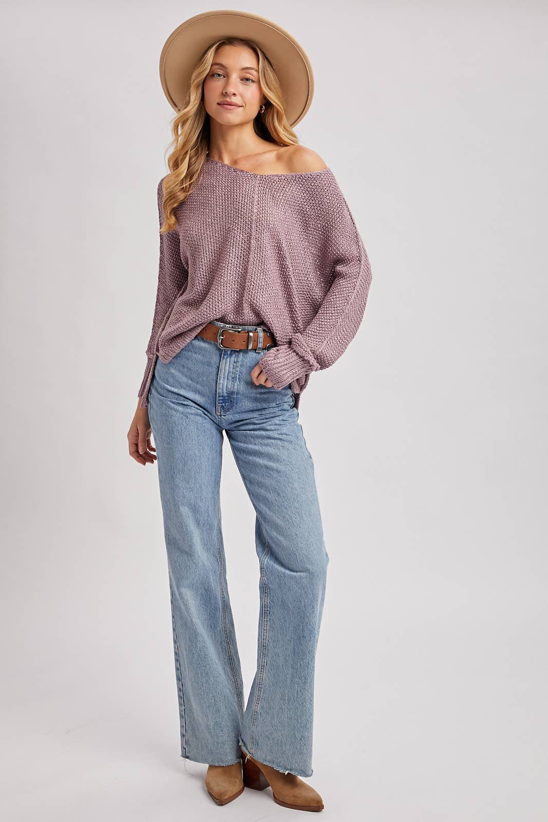 Clara Reverse Seam Sweater