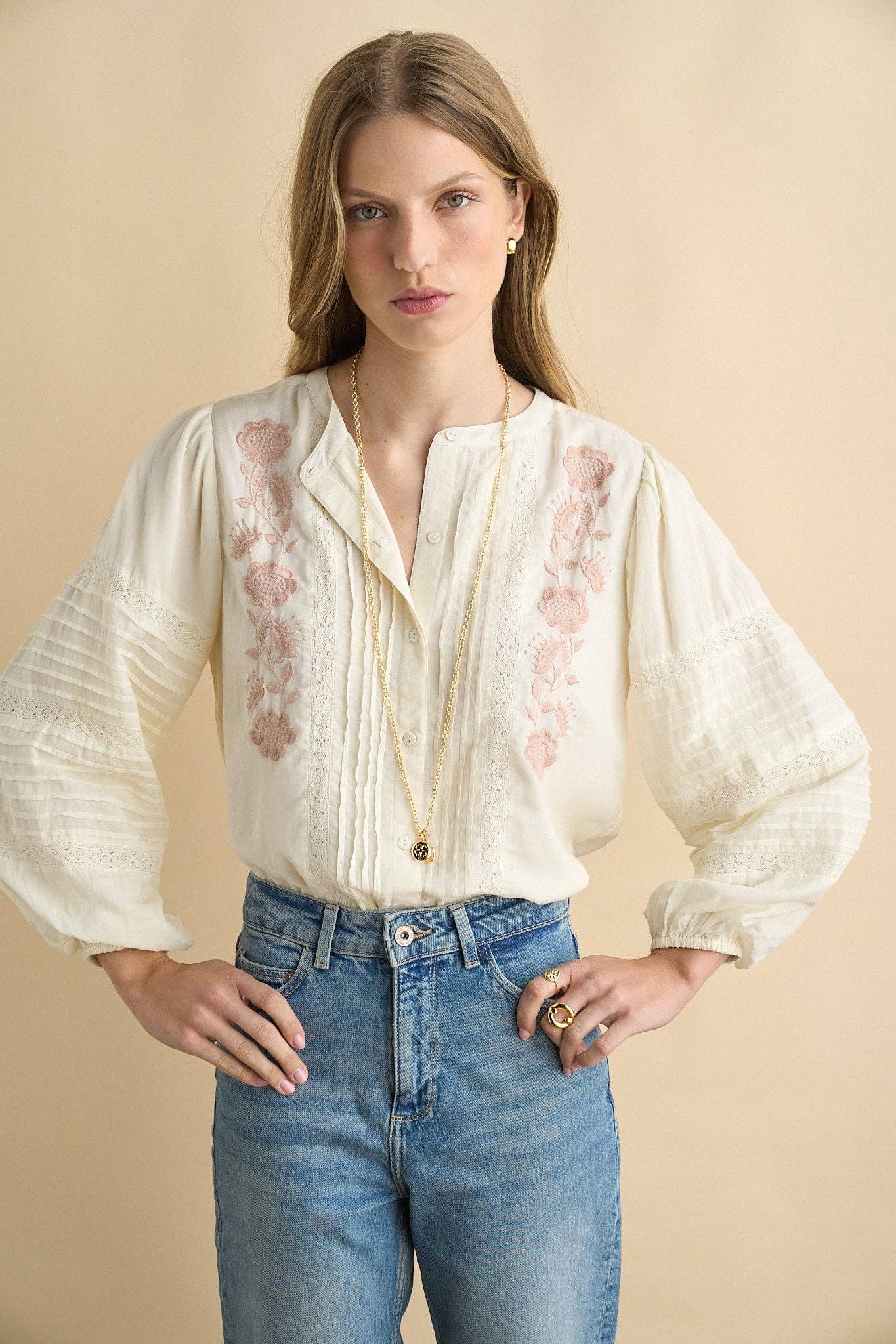 Madelyn Blouse - Ecru