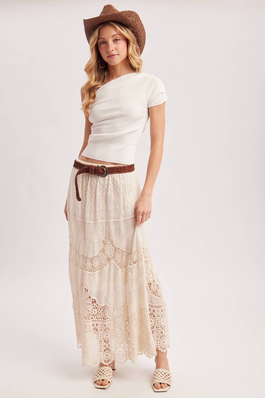 Elsa Lace Maxi Skirt