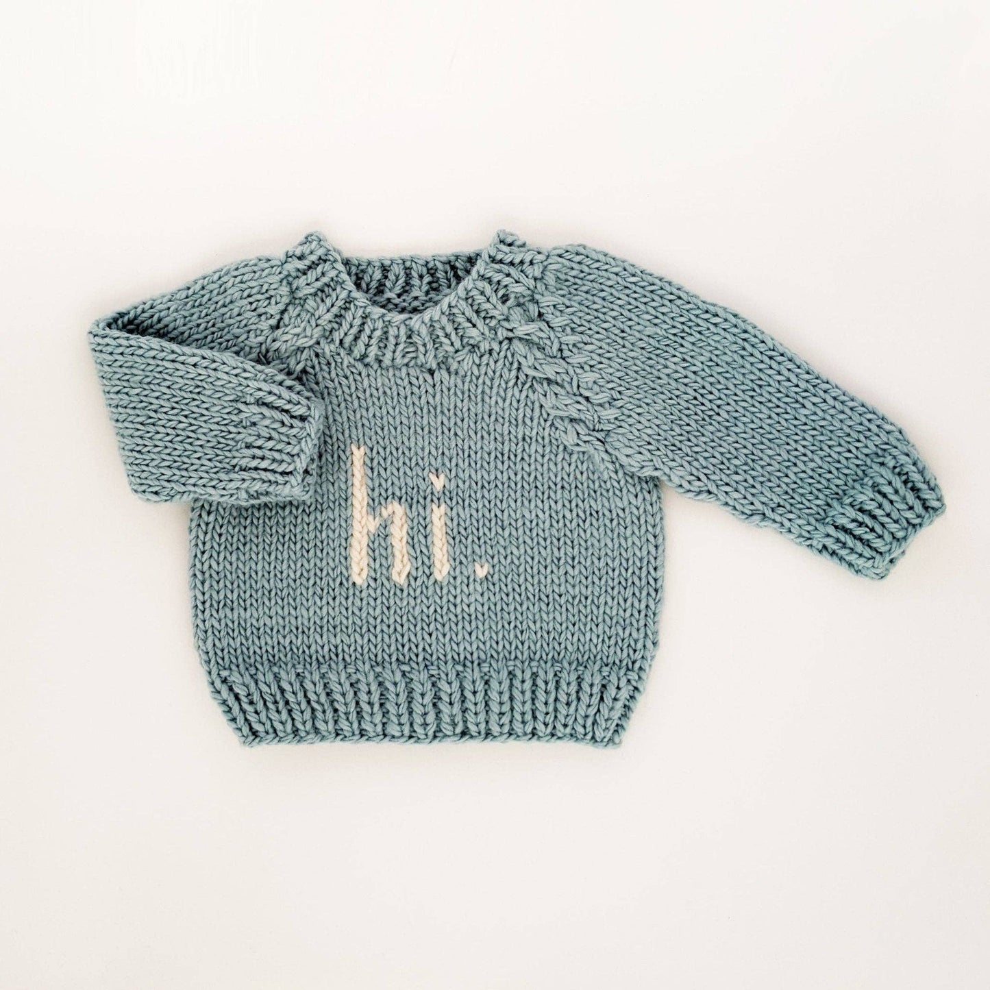 Hi. Surf Blue Crew Neck Sweater