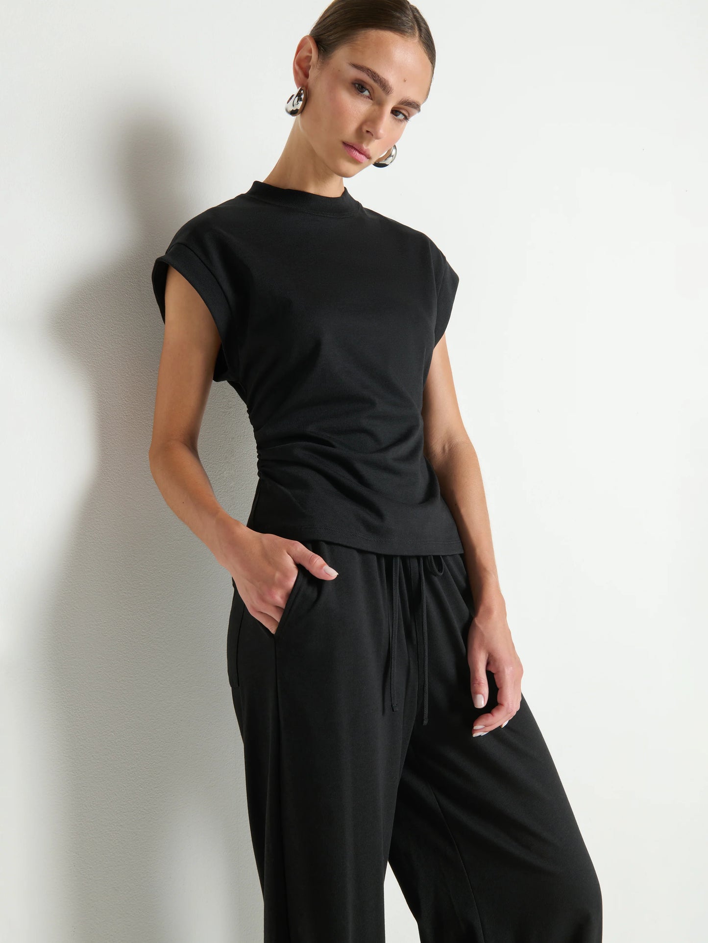 Andrea Side Shirred Top