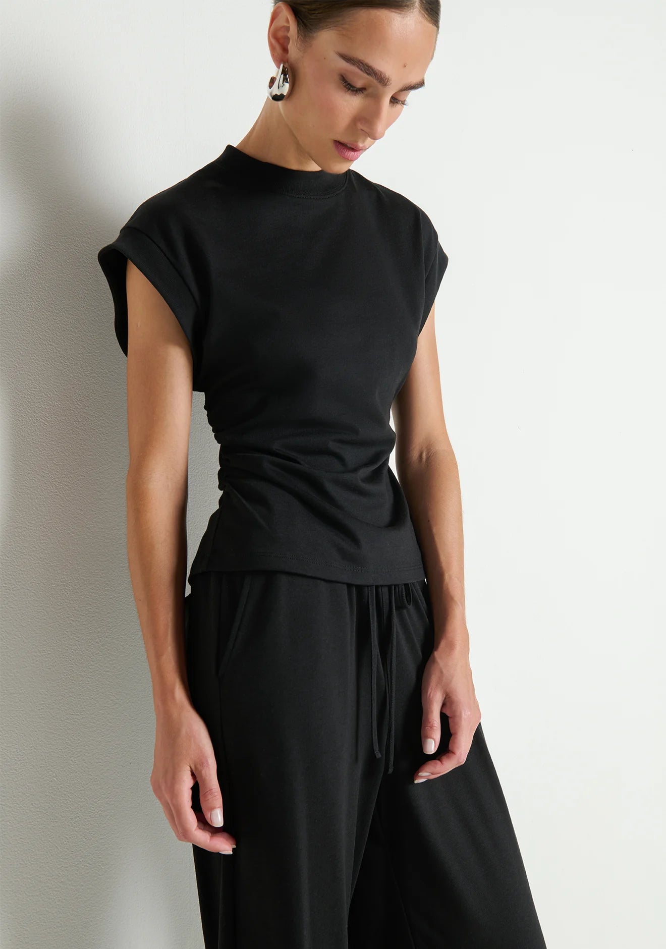 Andrea Side Shirred Top