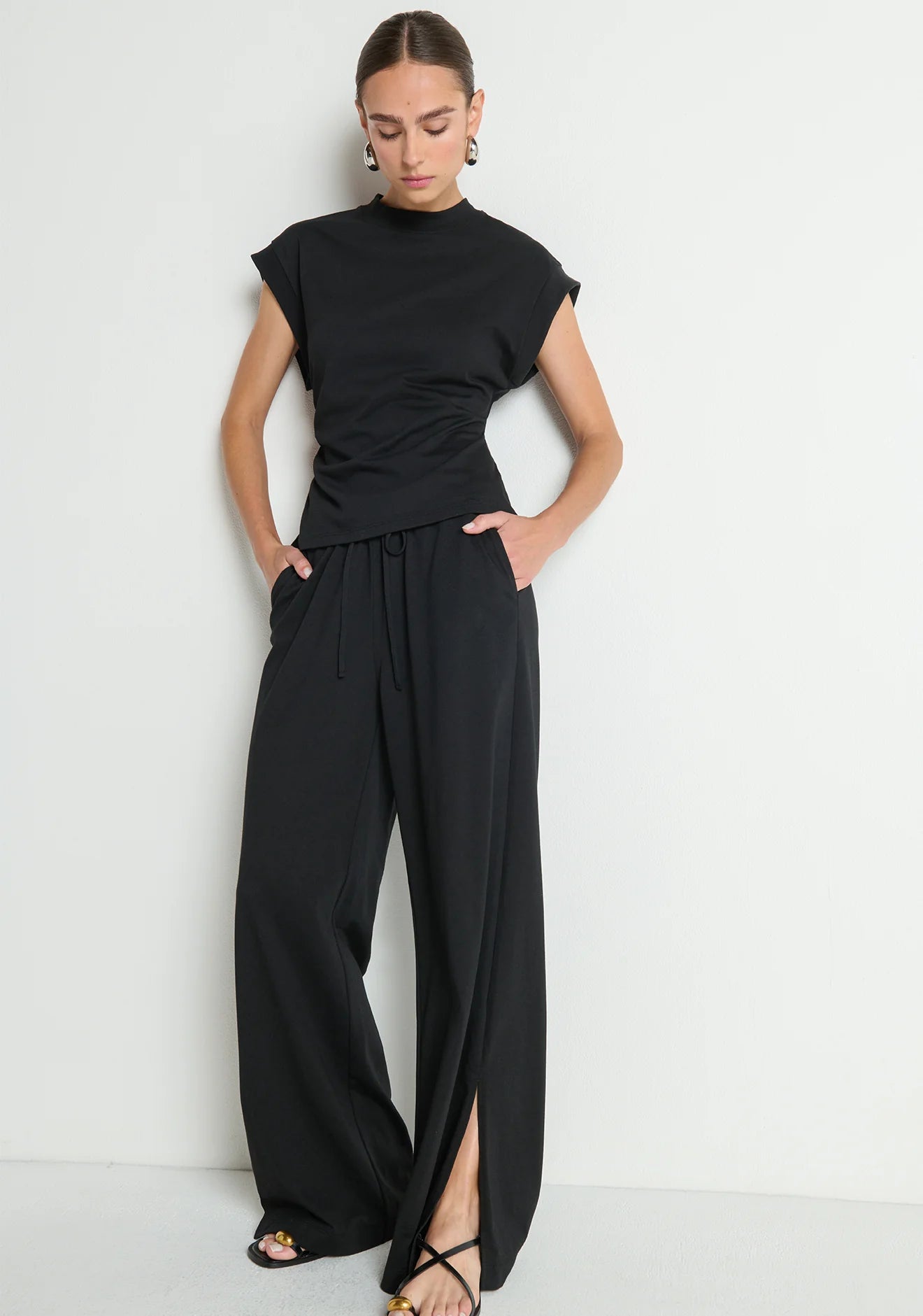 Andrea Side Shirred Top