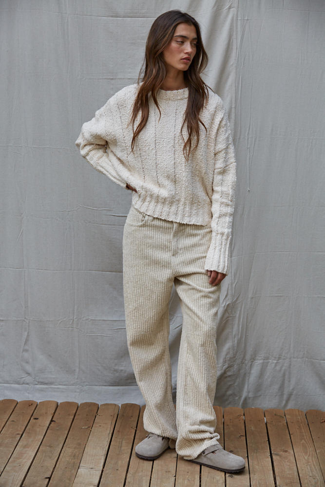 Lucy Wide Ribbed Sweater