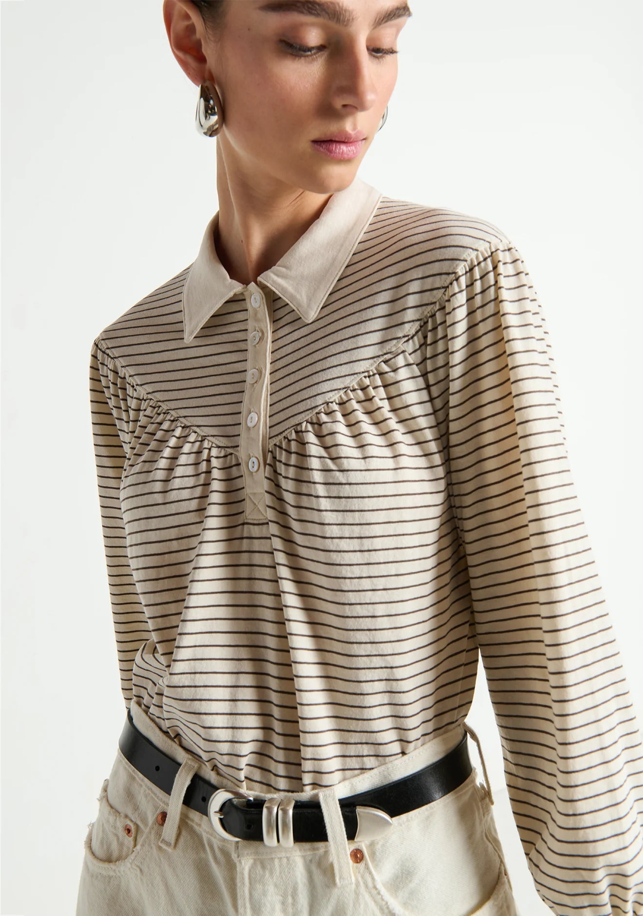 Cecilia Collared Top