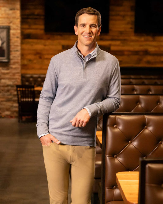 Hans Hero Twill 1/4 Zip Mock Neck