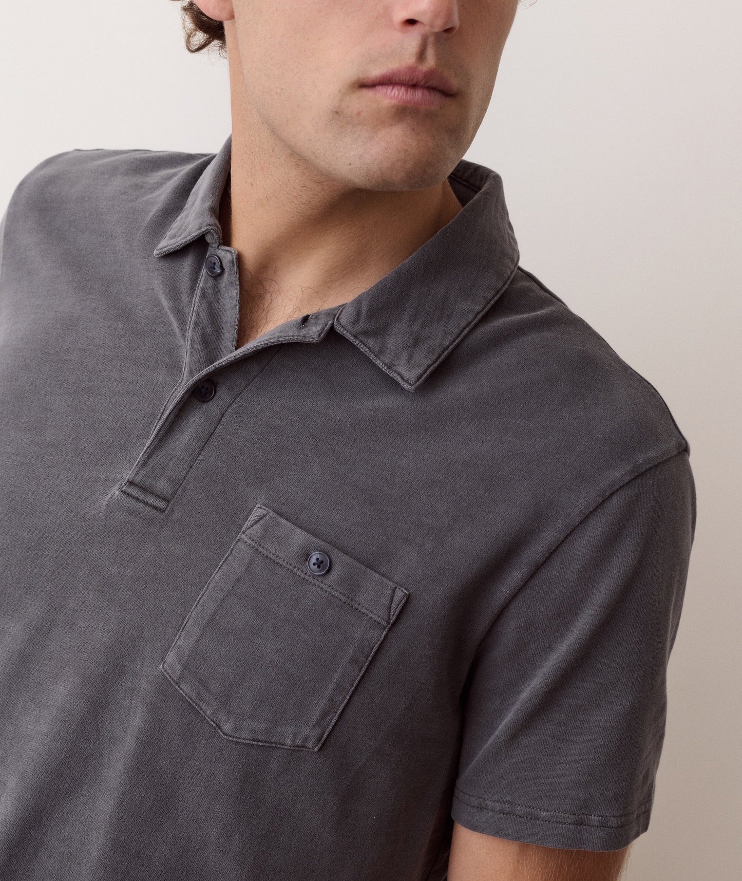 Luxe Slub Pocket Polo