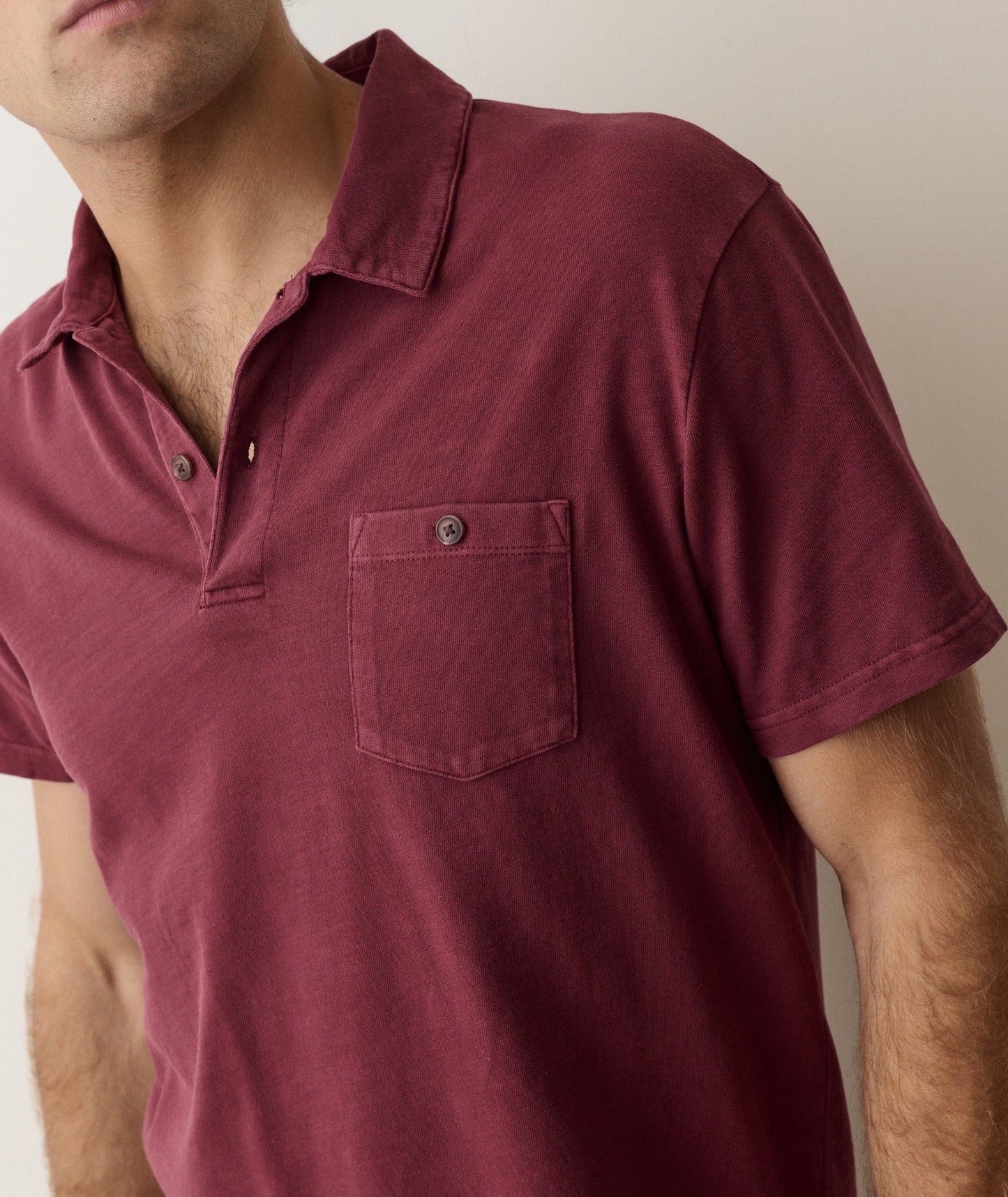 Luxe Slub Pocket Polo
