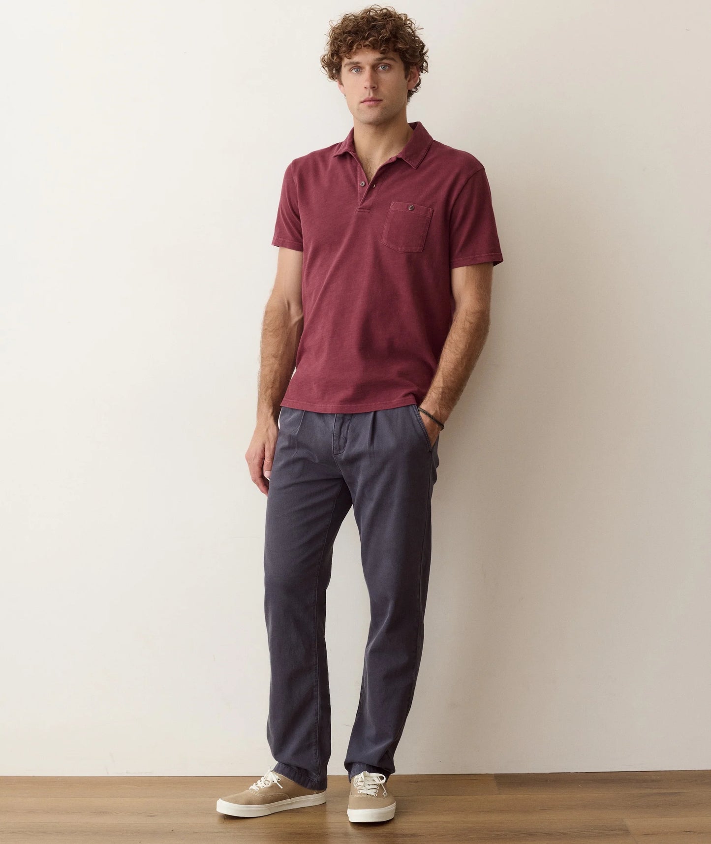 Luxe Slub Pocket Polo