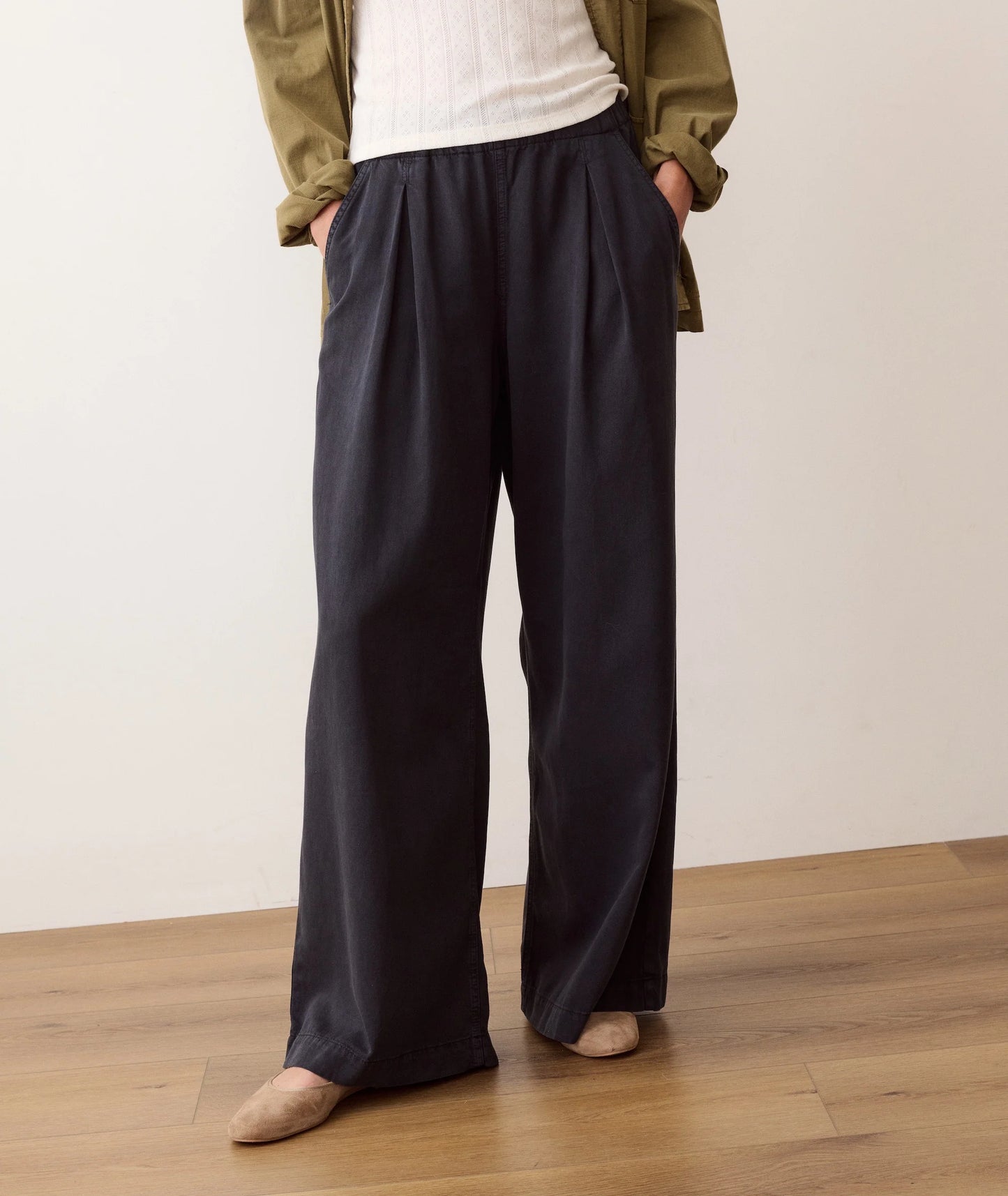 Allison Pleated Wide Leg Trouser