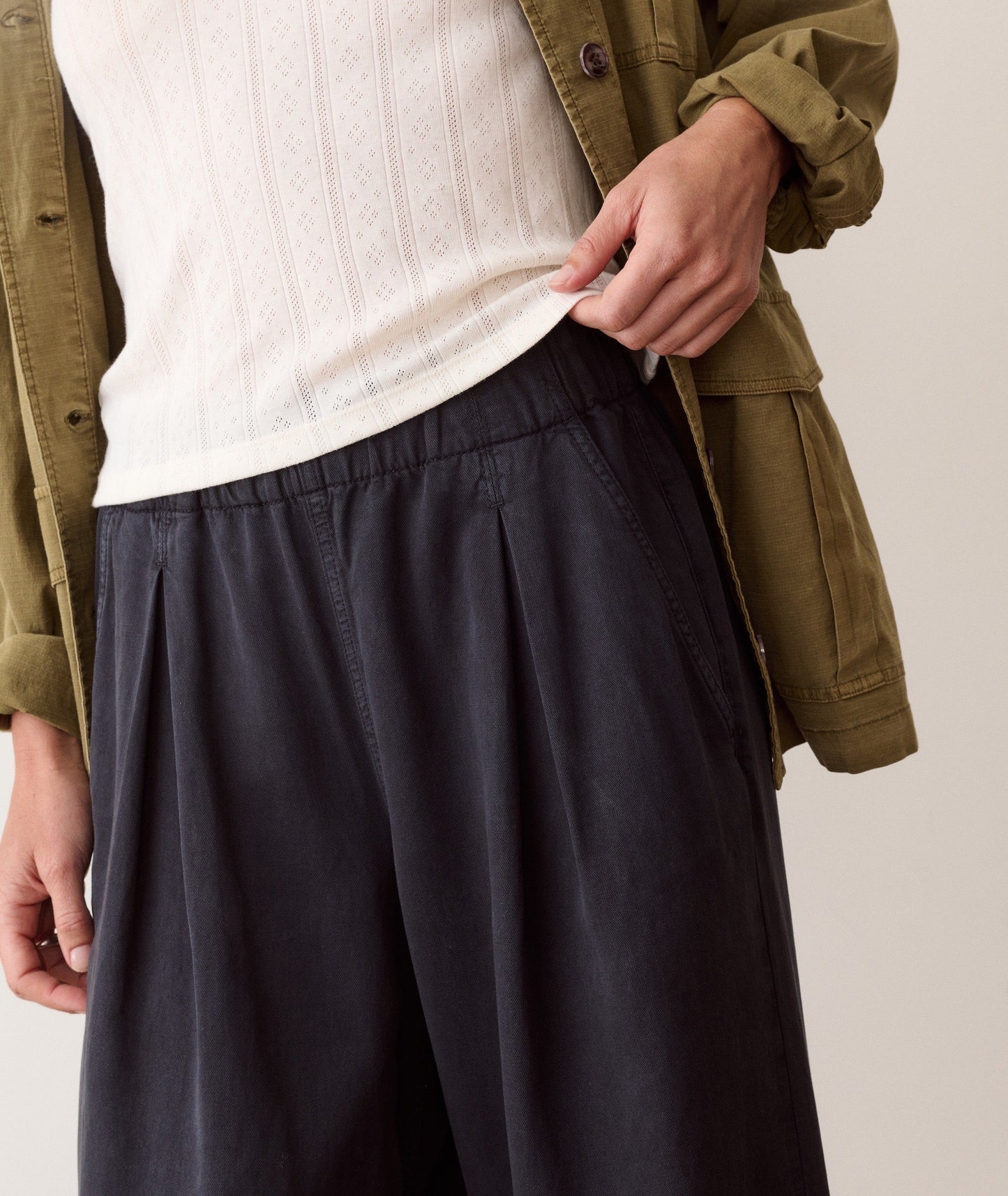 Allison Pleated Wide Leg Trouser