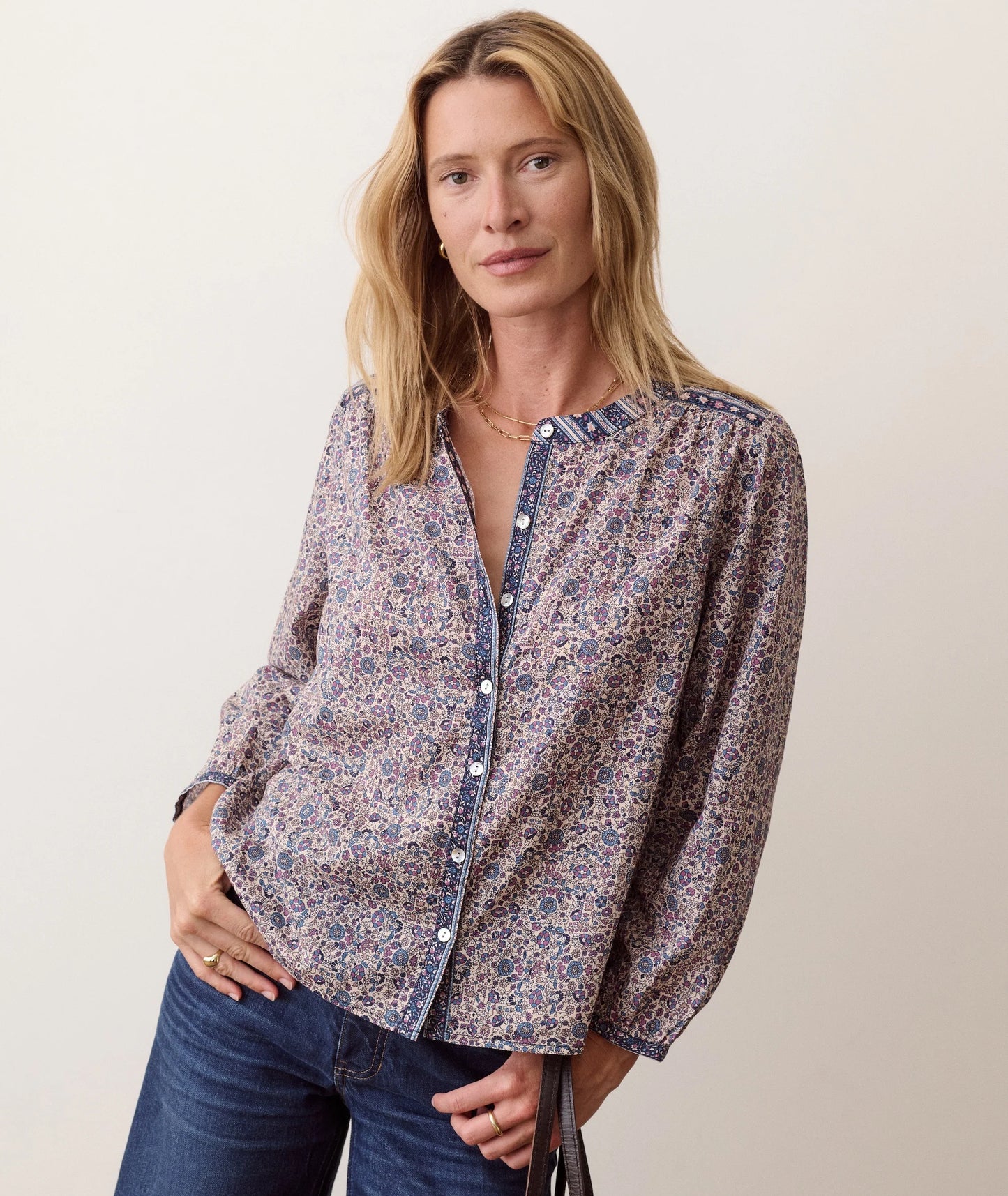 Vivian Button Through Blouse