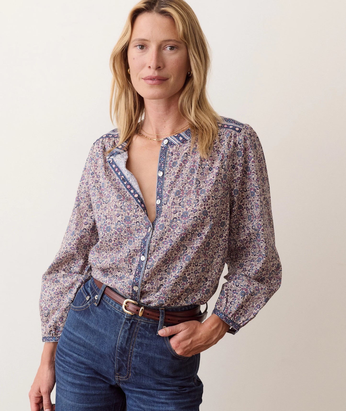Vivian Button Through Blouse