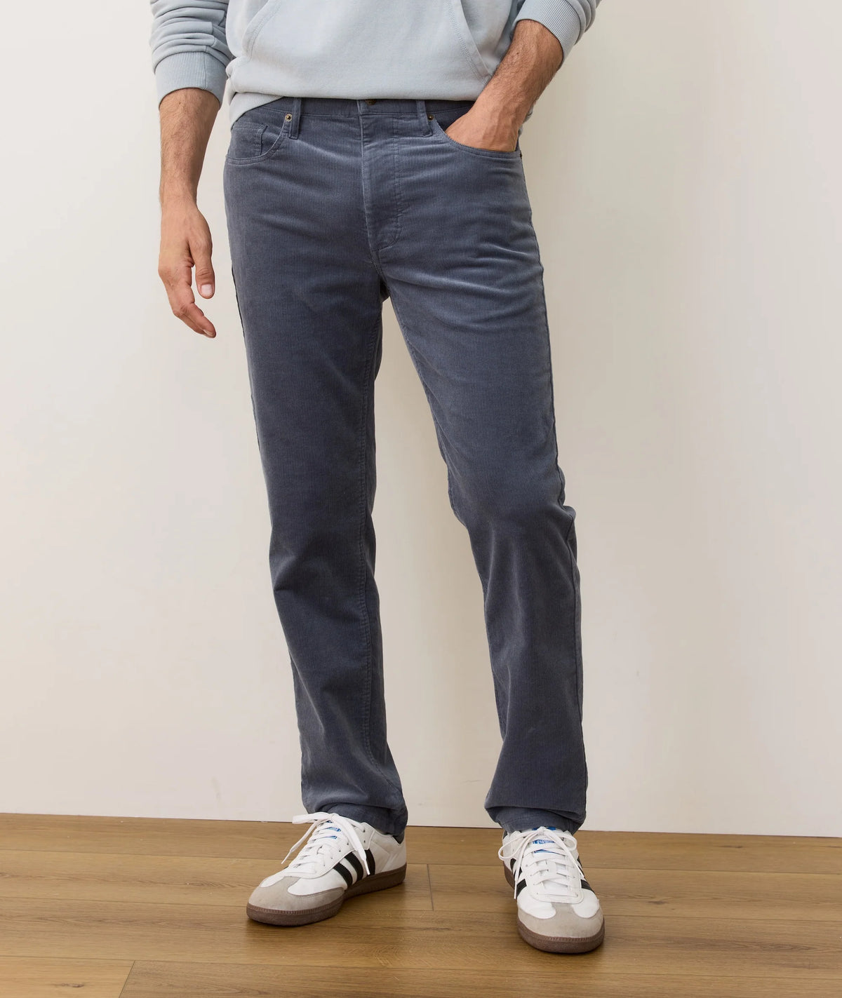 Flex Terry Corduroy Slim Straight Pant