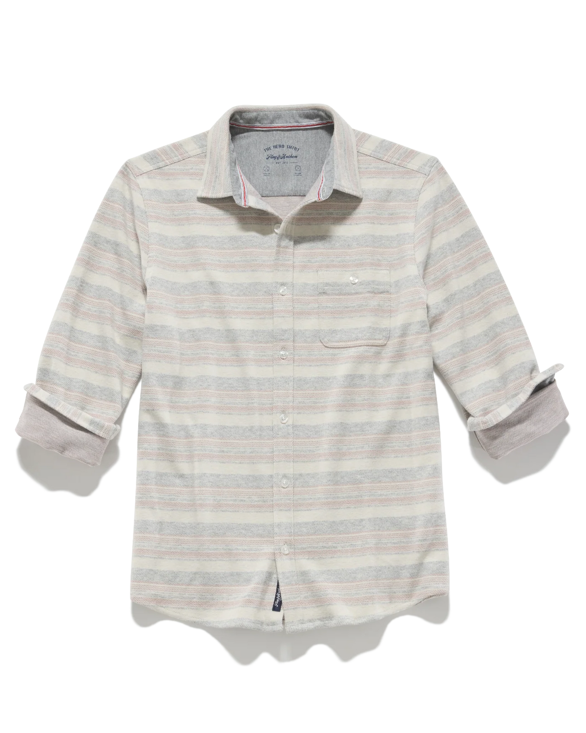 Luverne LS Striped Hero Knit Flannel