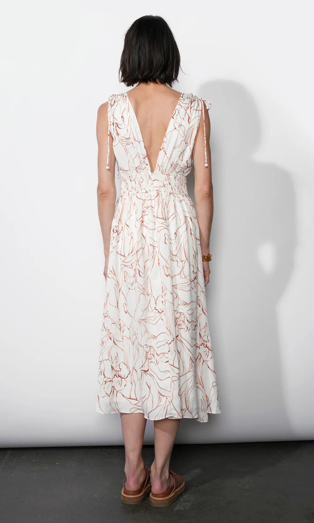 Sadie Tie Shoulder Midi Dress