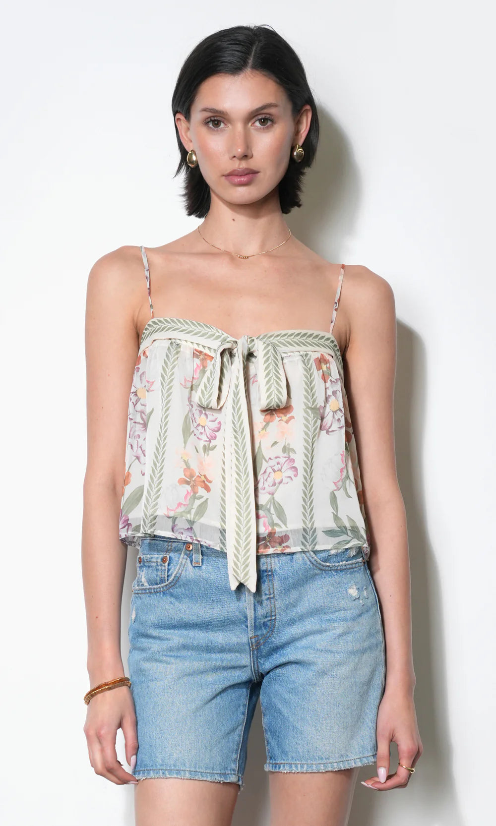 Taylor Tie Front Top