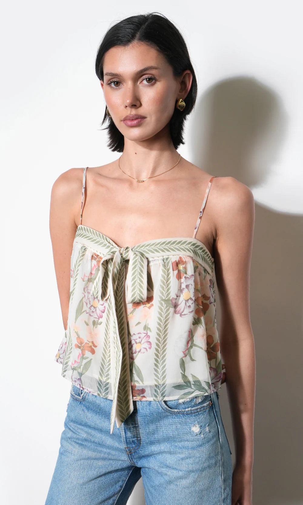 Taylor Tie Front Top