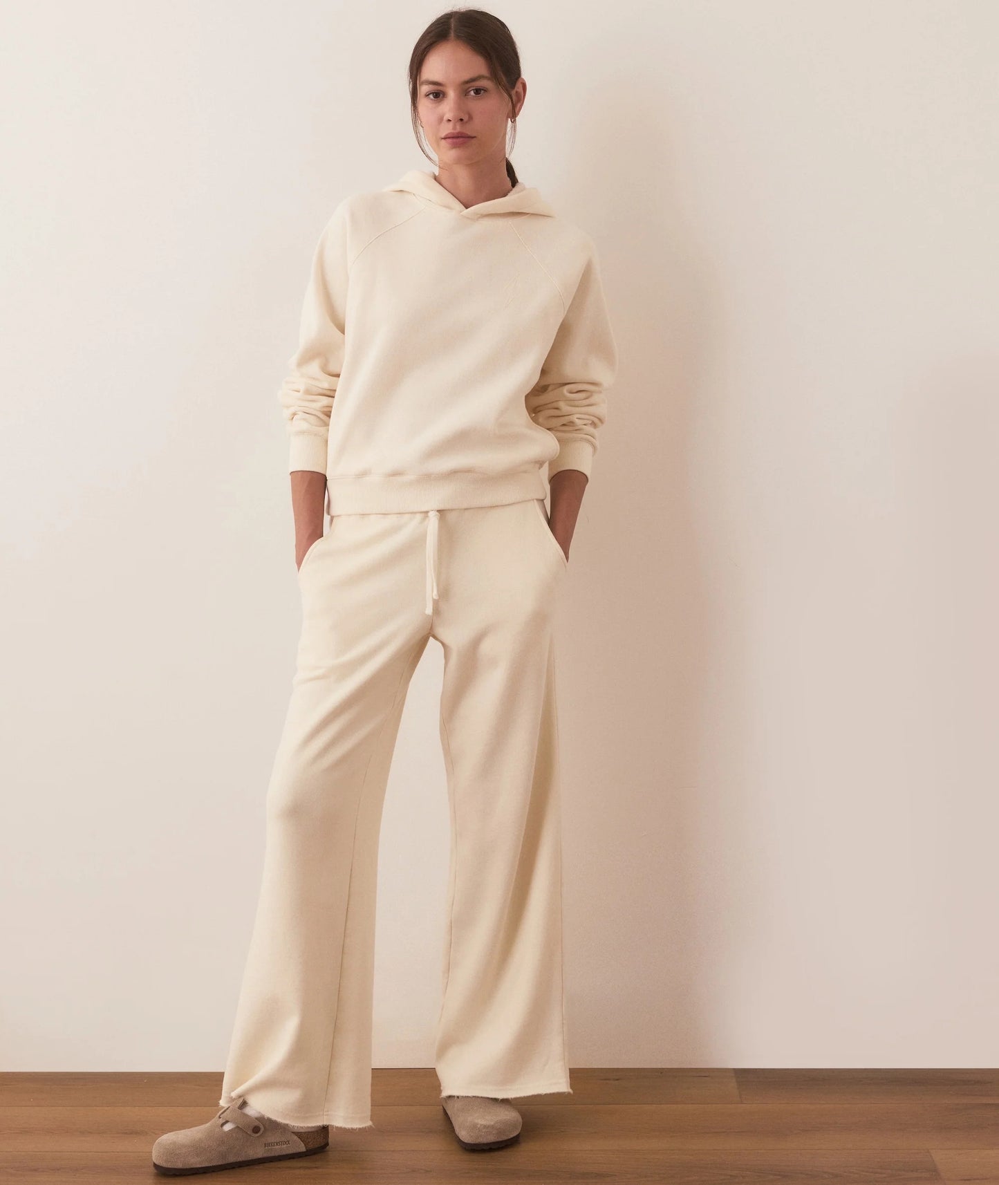 CeCe Cloud 9 Fleece Wide Leg Sweatpant