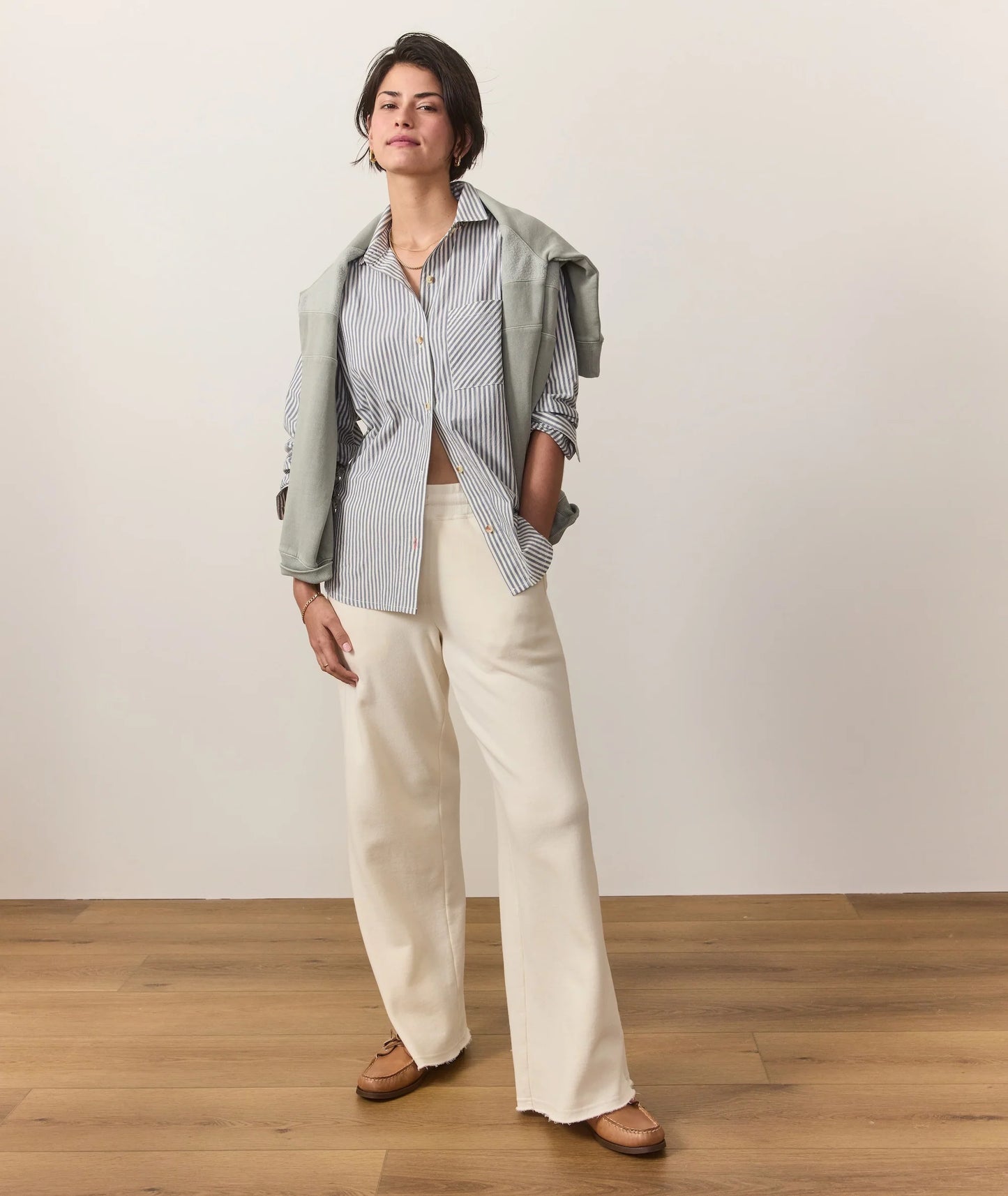 CeCe Cloud 9 Fleece Wide Leg Sweatpant