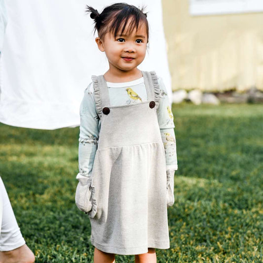 Organic Dress Overalls - Pinstripe