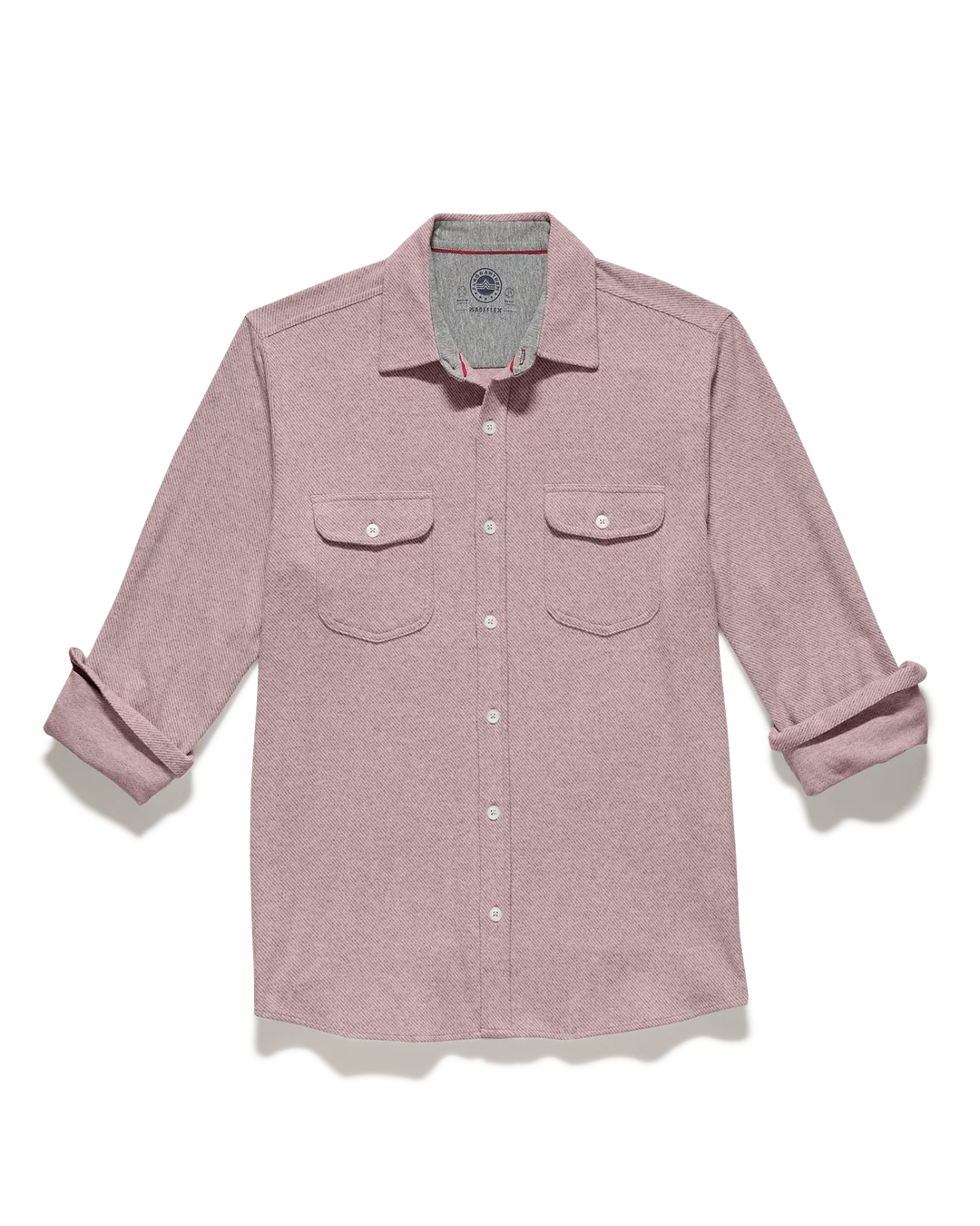 Hero Solid Twill Knit Flannel Shirt