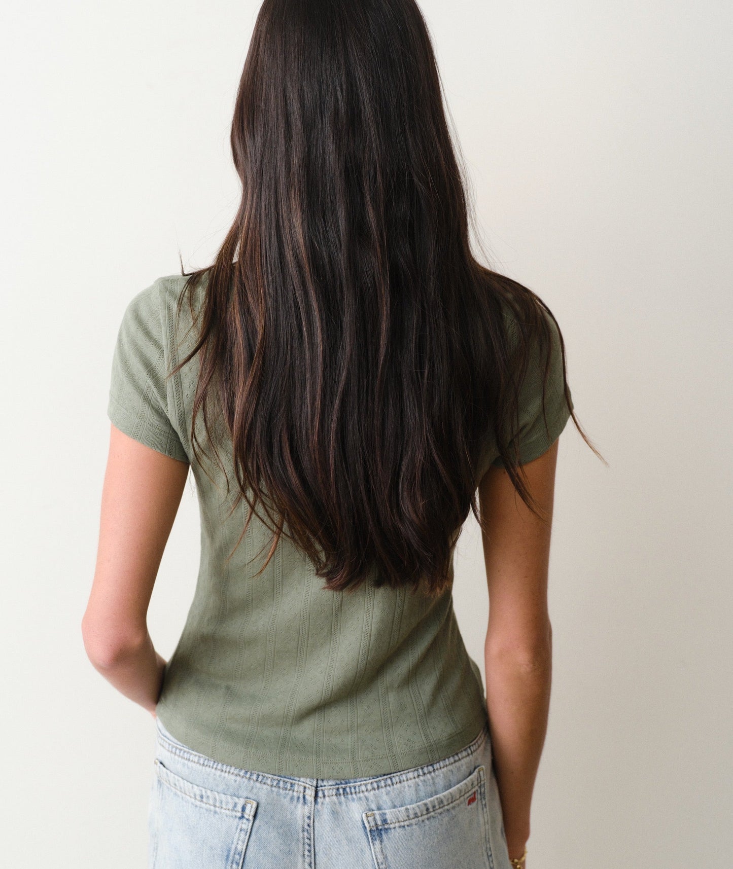 Lexi Pointelle Scoop Tee