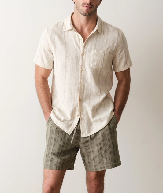 Carson Stretch Selvage Short Sleeve Shirt