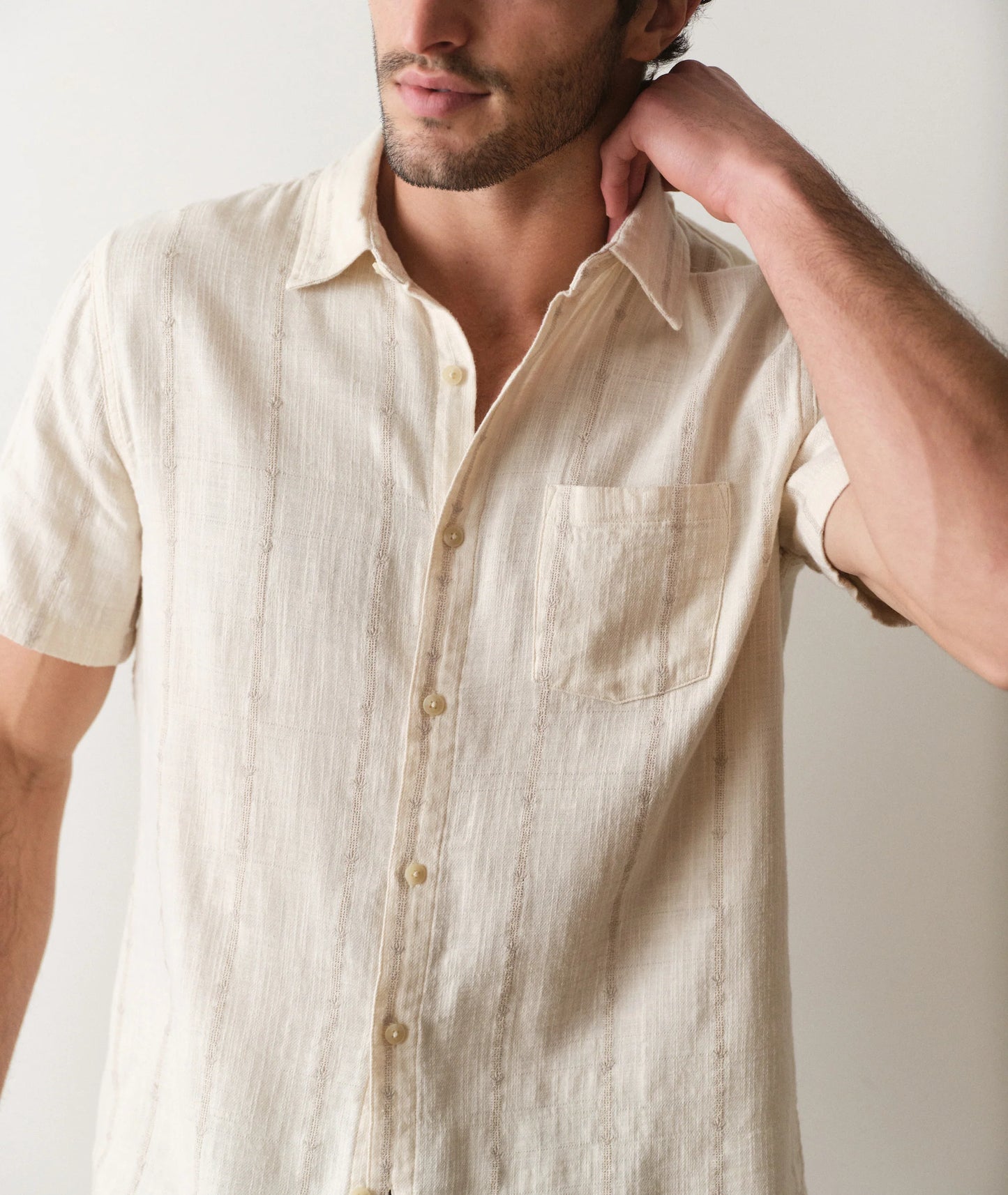 Carson Stretch Selvage Short Sleeve Shirt