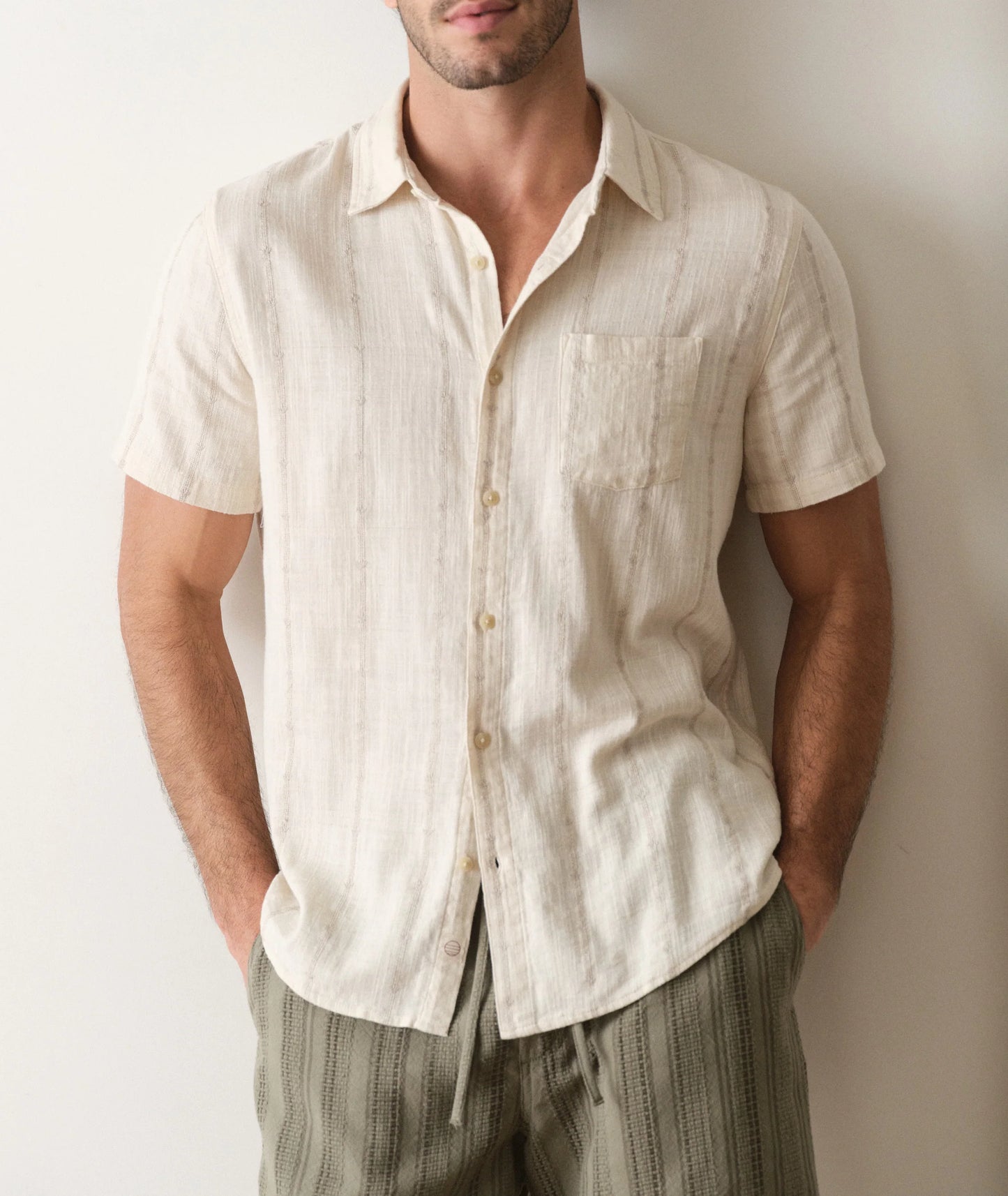 Carson Stretch Selvage Short Sleeve Shirt