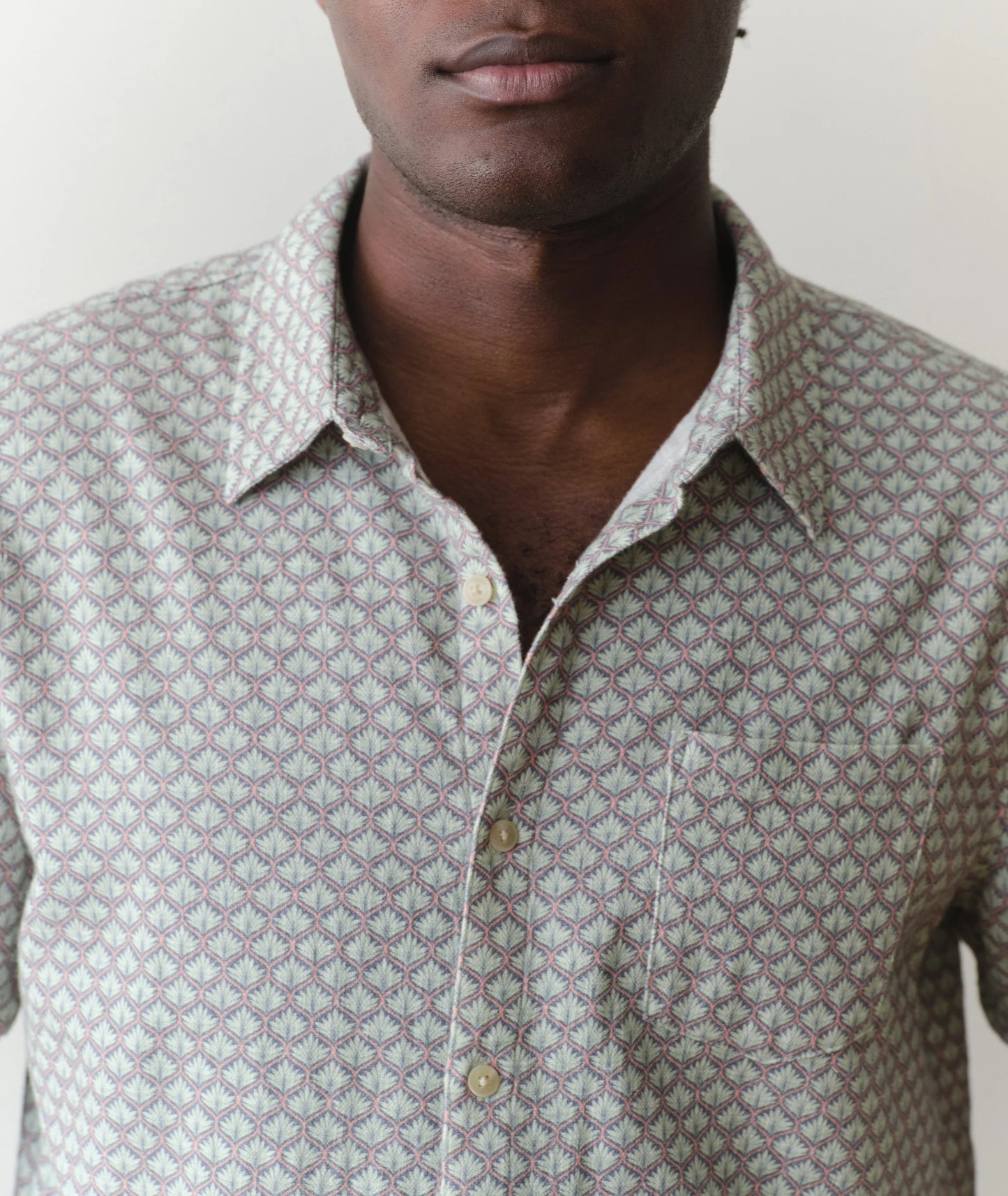 Steve Stretch Selvage Short Sleeve Shirt