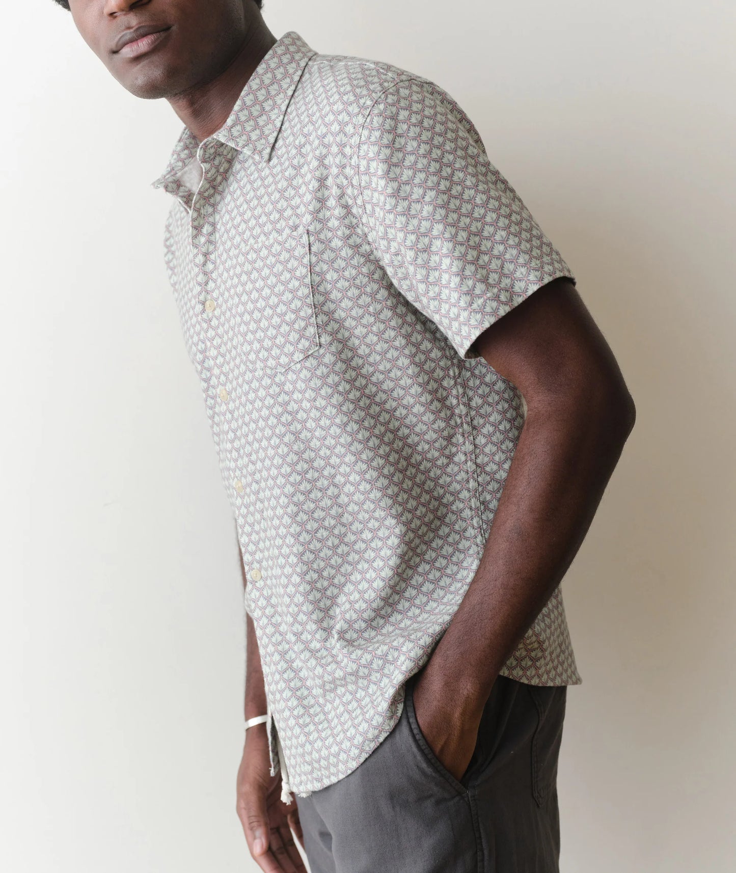 Steve Stretch Selvage Short Sleeve Shirt