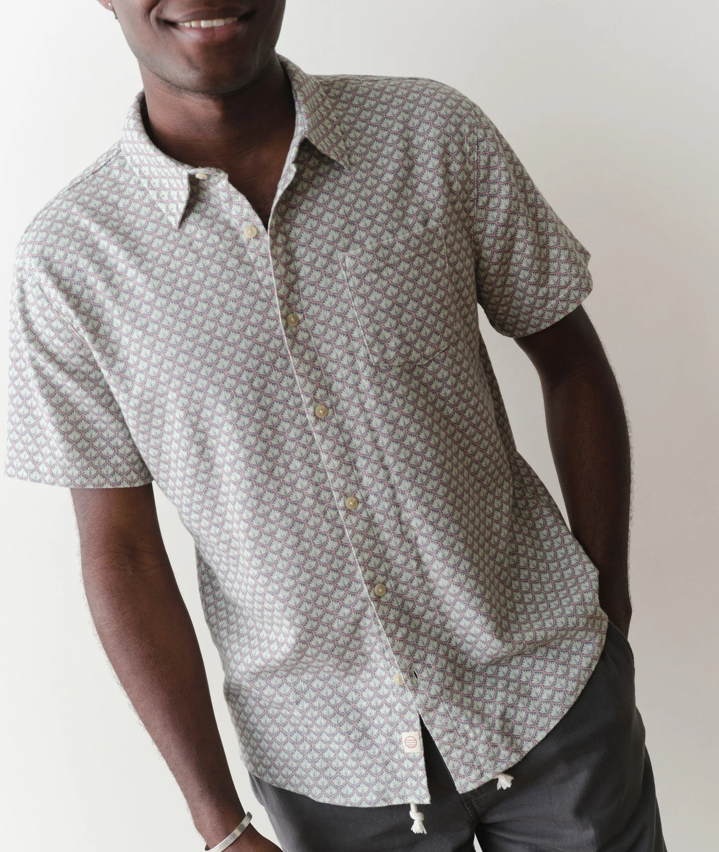 Steve Stretch Selvage Short Sleeve Shirt