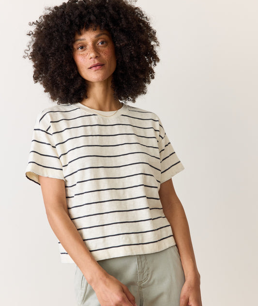 Vera Vintage Slub Crop Tee