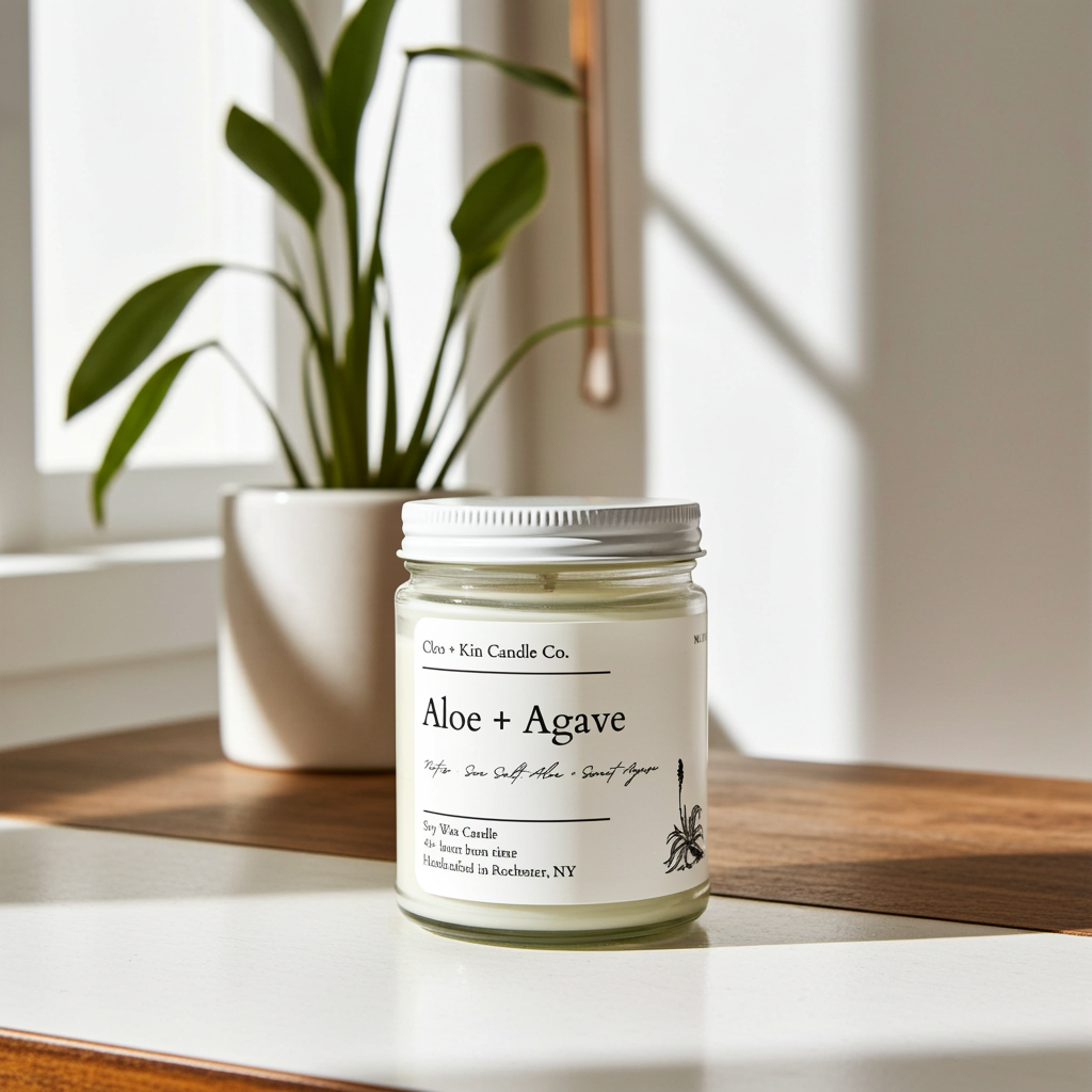 Cleo + Kin Candle Aloe + Agave