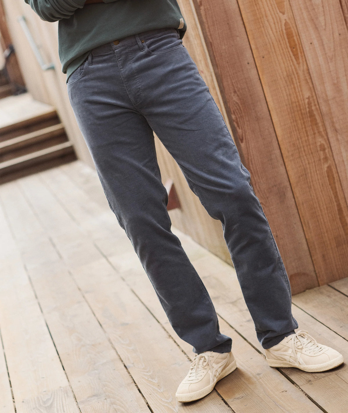 Flex Terry Corduroy Slim Straight Pant