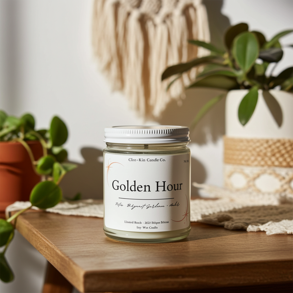 Kin Candle Cleo + Kin Candle - Golden Hour