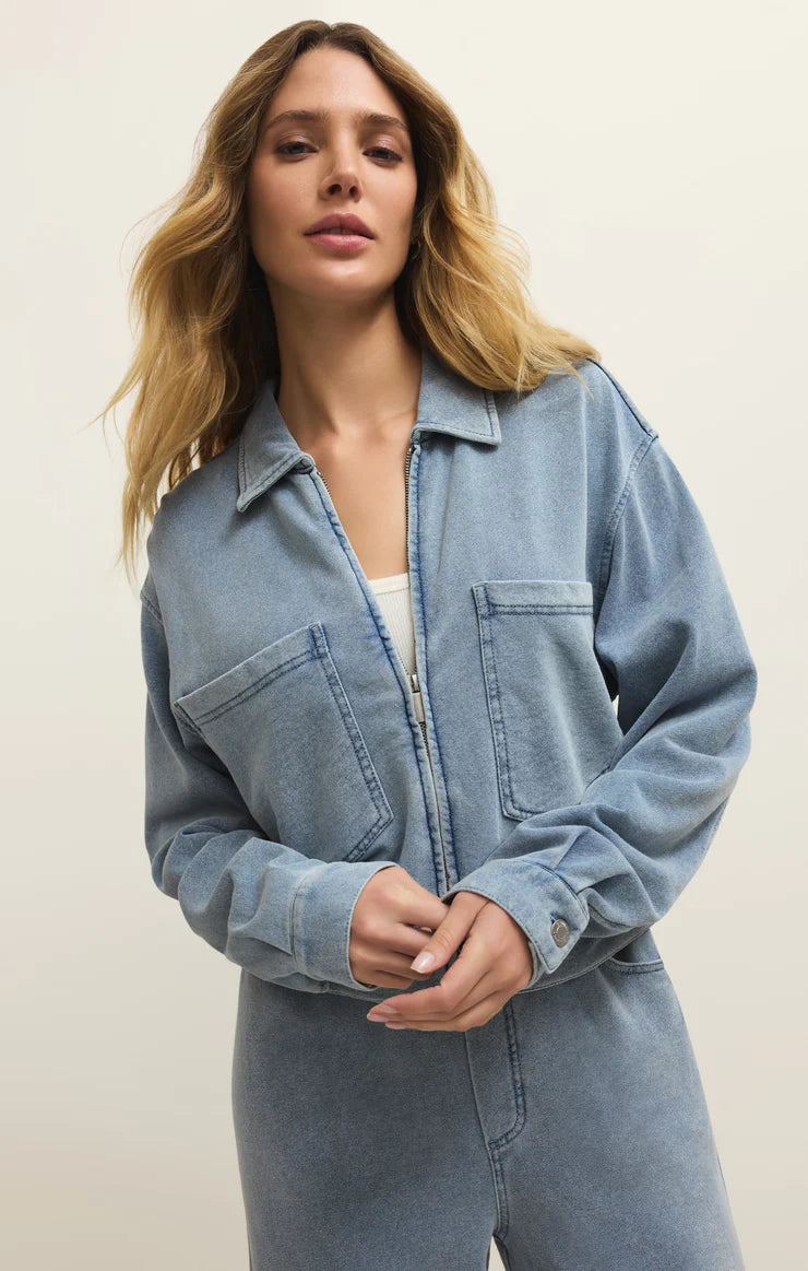 Heritage Knit Denim Shacket