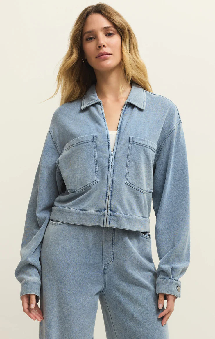 Heritage Knit Denim Shacket