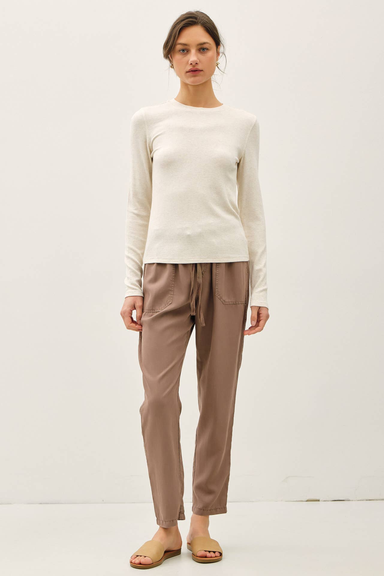 Raina Longsleeve Crewneck Top