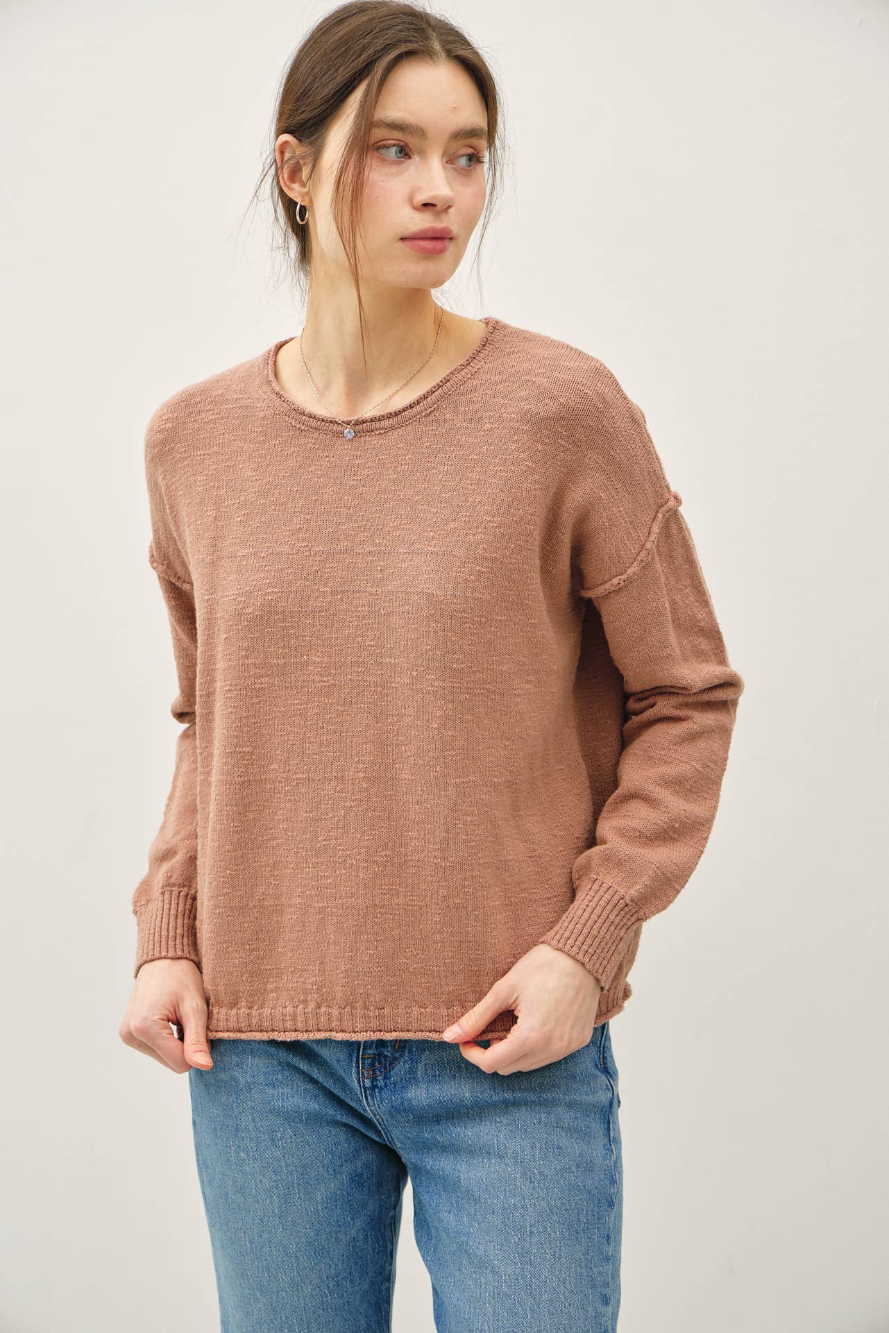 Lex Exposed Seam Sweater
