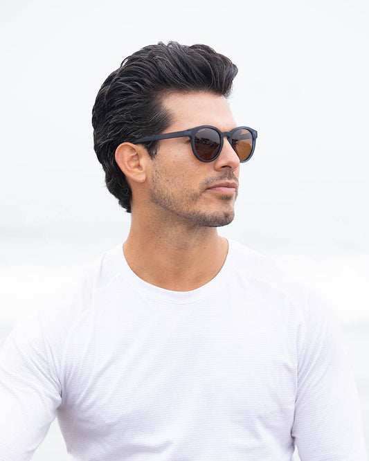 Arches Polarized Sunglasses - Soft Navy Blue